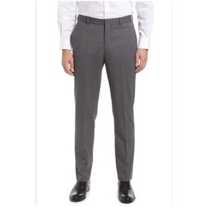 Calvin Klein Slacks Men Charcoal Gray Size 32x32 Slim Fit Straight Leg